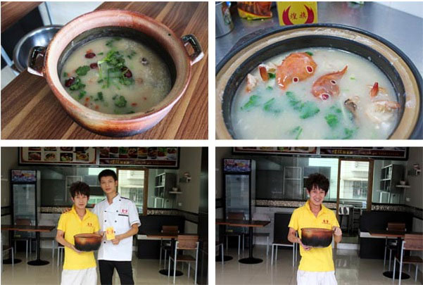 煌旗潮汕砂锅粥培训学员老师合影