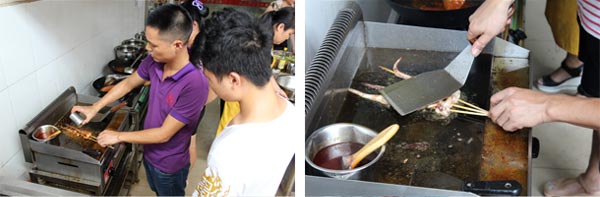 深圳煌旗韩国铁板烧教学风采2